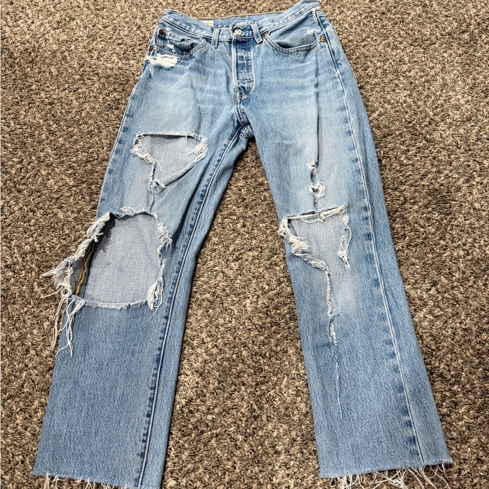 Levi's Light Blue Distressed Women's Jeans